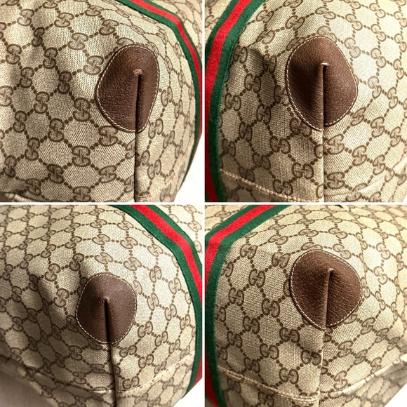 Authentic GUCCI travel bag/ XL tote bag brown monogram coated canvas large - Picture 13 of 16